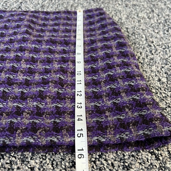 J. Crew Purple Tweed Mini Skirt - Picture 7 of 7